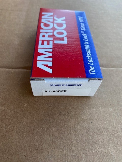American Lock 1100 / A1106RED - A1106 W/ Two Keys -BUY MORE & SAVE!!!