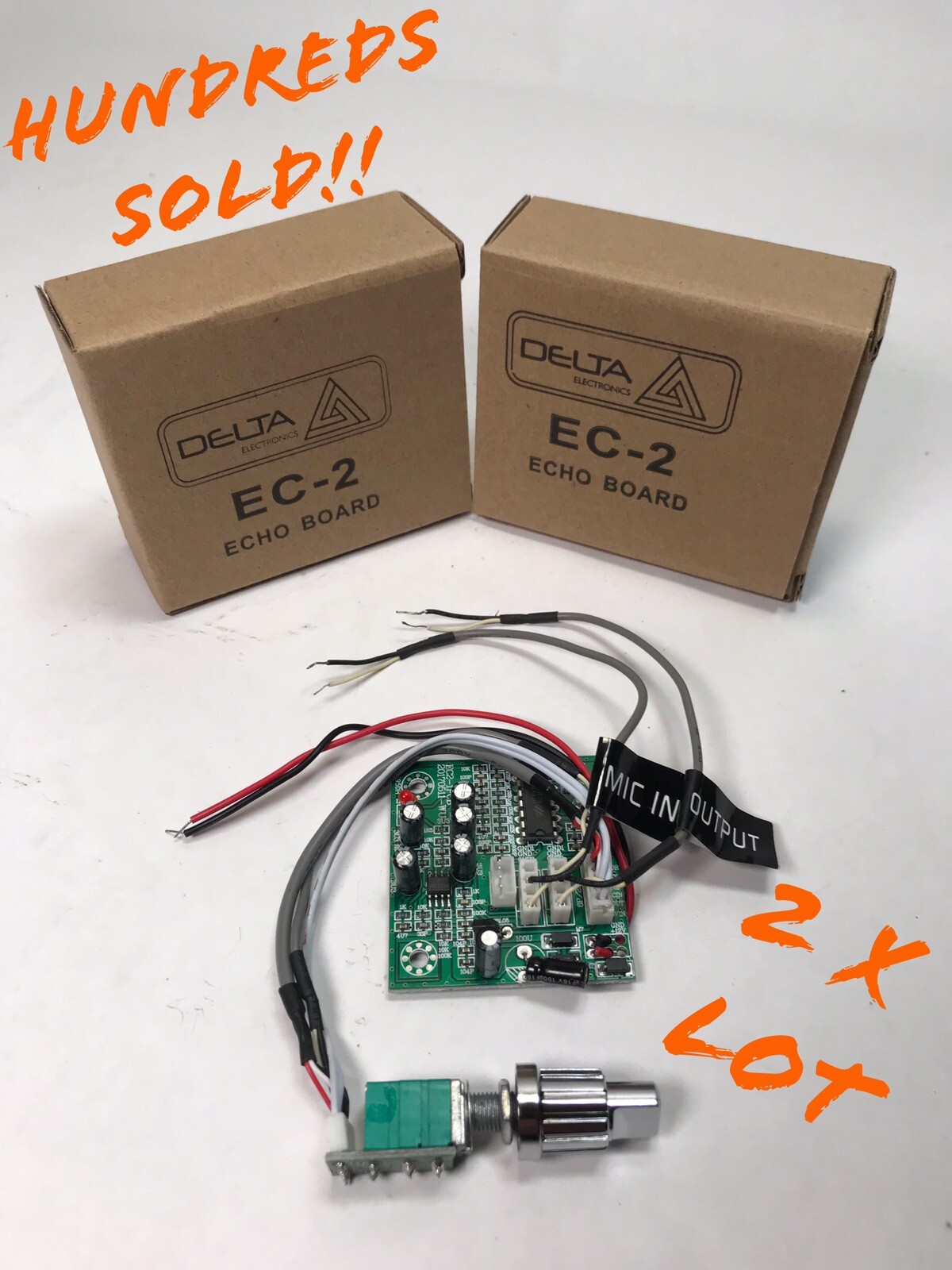 2 Piece Lot CB Echo Board ECHO IC for CB HAM RADIO 2" x 2" SIZE Delta EC2