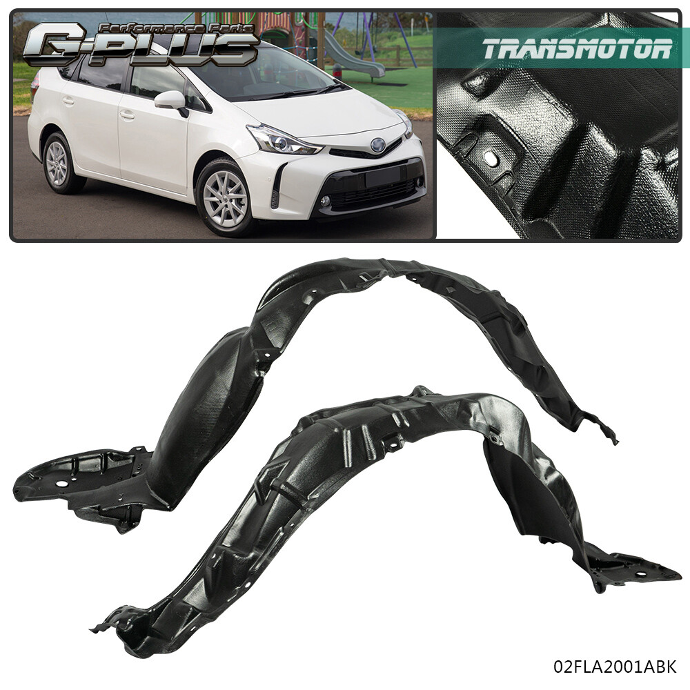 Front Fender Liners Set Driver+Passenger Side Fits For 2010-15 2012 Toyota Prius