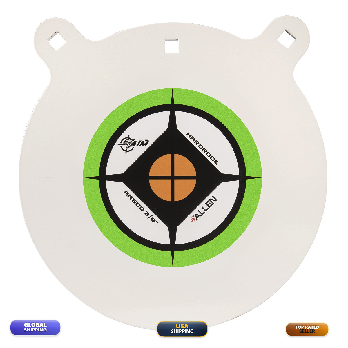 Ac Allen Ez Aim 12 Hardrock Ar500 Steel Gong Target 13 Lbs. White 155-153-156