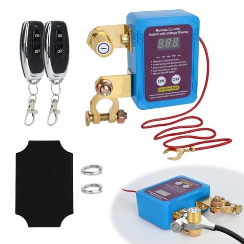 12V 240A Remote Battery Disconnect Switch, Upgrade Remote Kill Switch Prevents