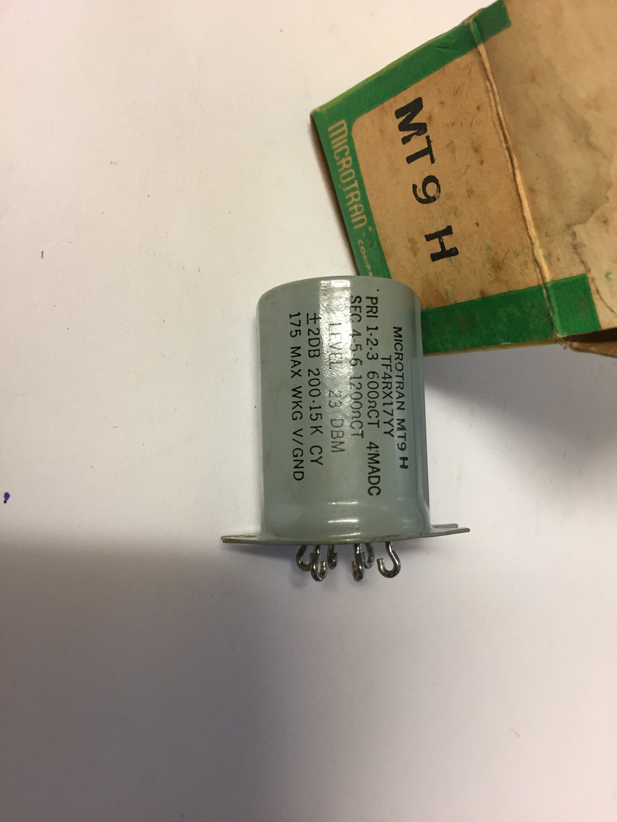 MT9-H  TF4RX17YY   MICROTRAN PRI 600  CT   SEC 1200 CT TRANSFORMER NOS