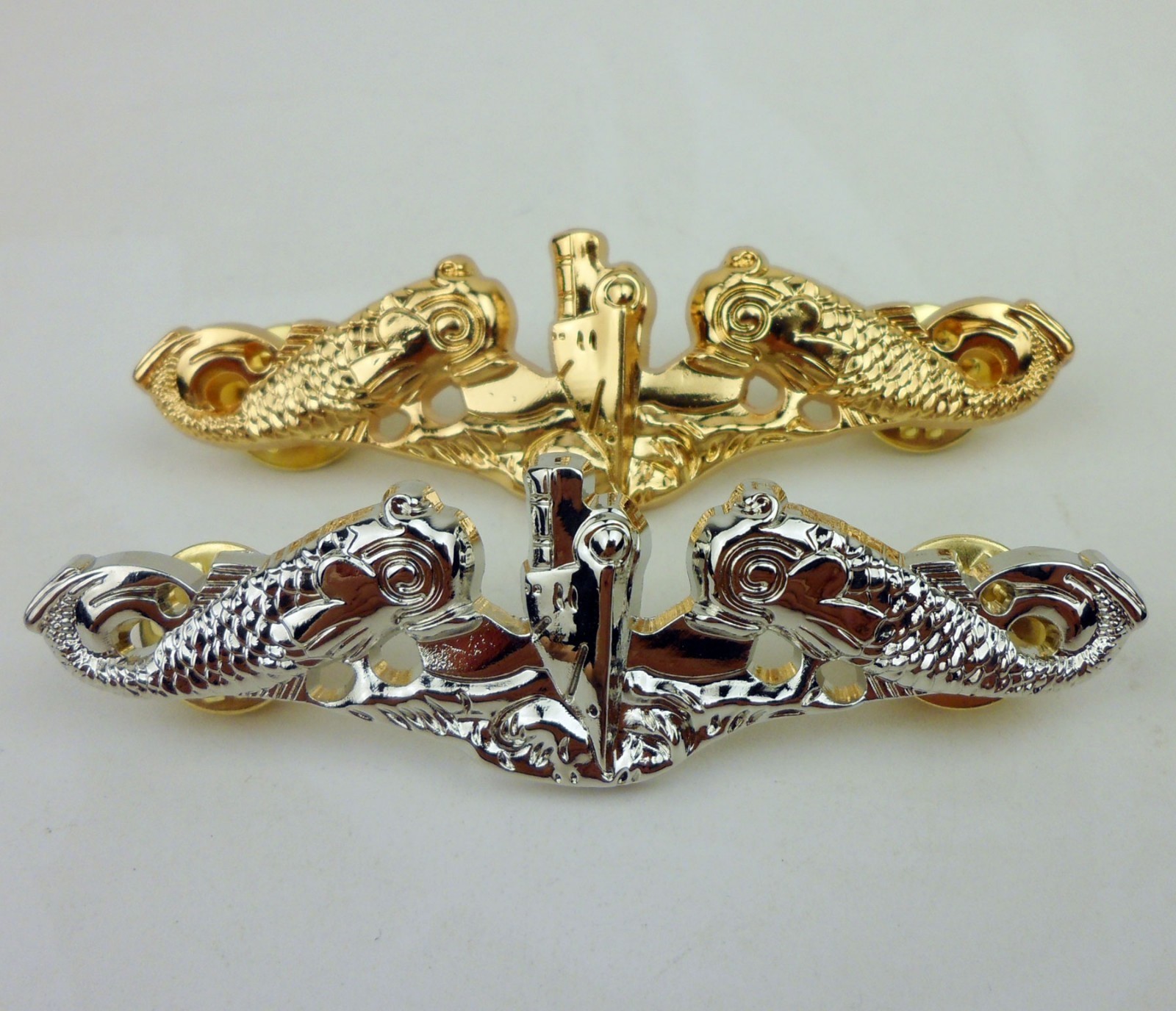 2 US Navy Submarine Warfare Officer Badge U.S. Navy Submarine Dolphins Badge PIN