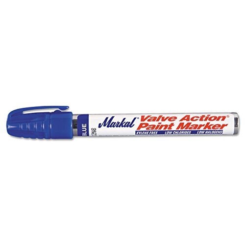 Markal 96825 Valve Action Paint Marker, Blue