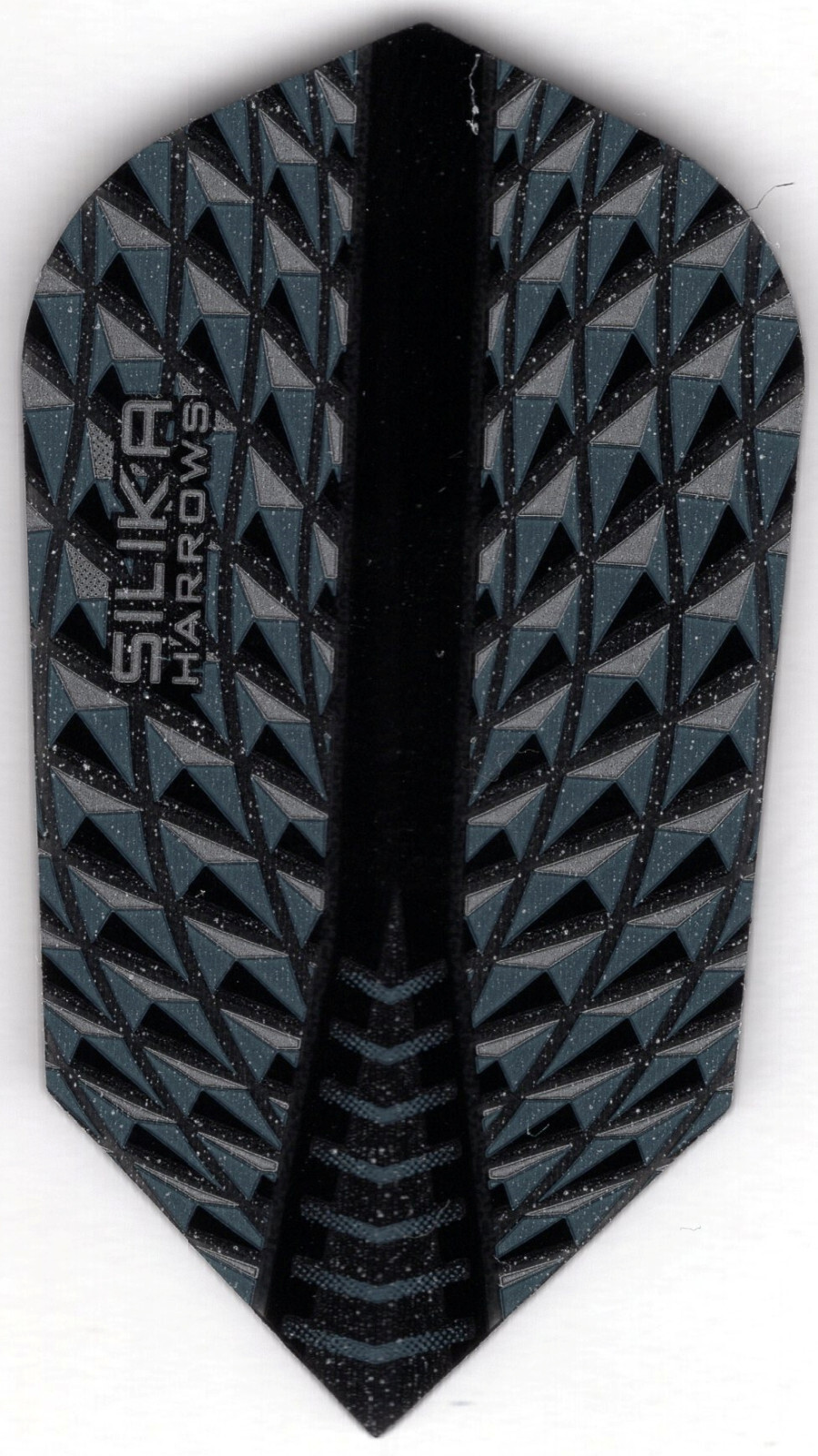 Black SILIKA HARROWS Slim Dart Flights: 3 per set