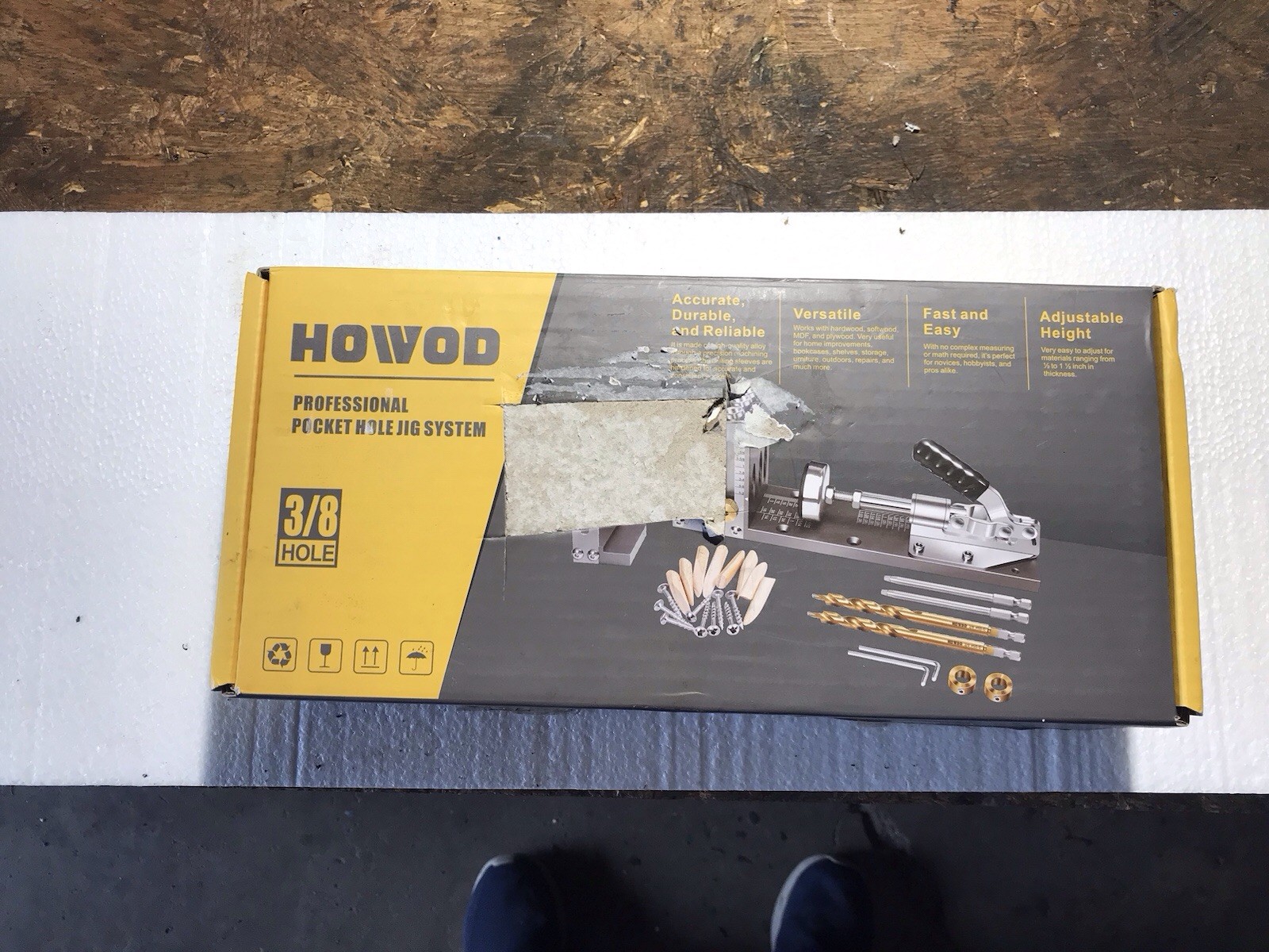 NIB HOWOD Professional Pocket Hole Jig System 3/8 HOLE