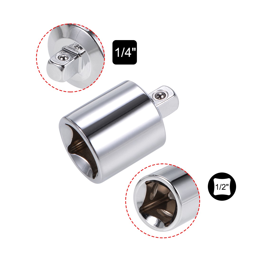 2PACK 8mm to 8mm Bore Shaft Coupling Rigid Coupler Connector Silver New