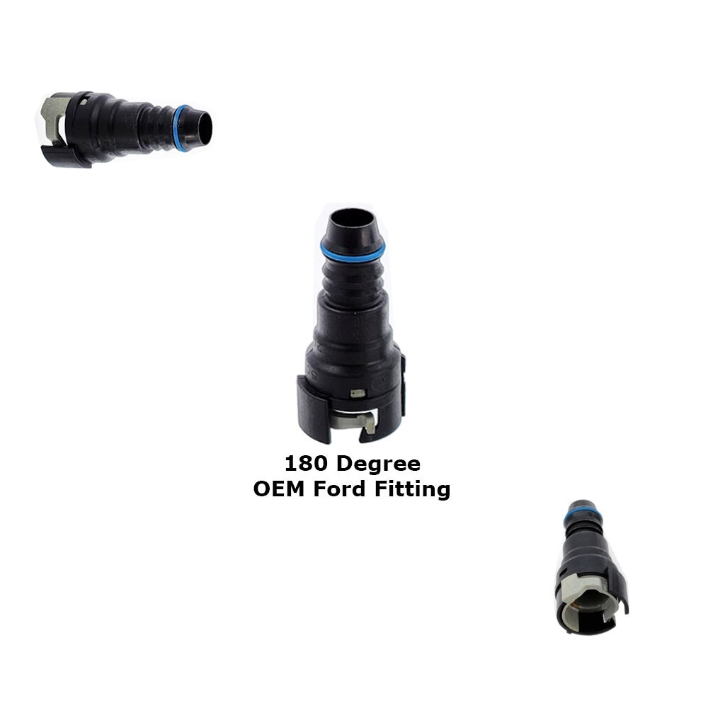 1pc Fits OEM Ford 180 Degree Quick Connect Catch Can PCV Valve Fittings 5/8 Hose