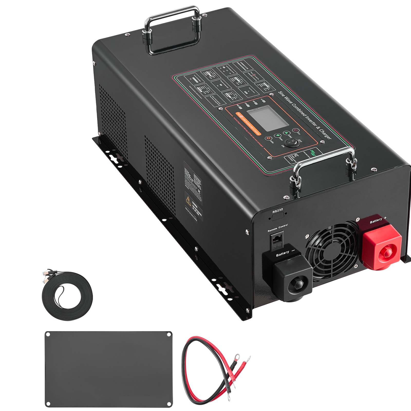 6000W Pure Sine Wave Inverter Charger DC 24V to AC 120V Power Inverter