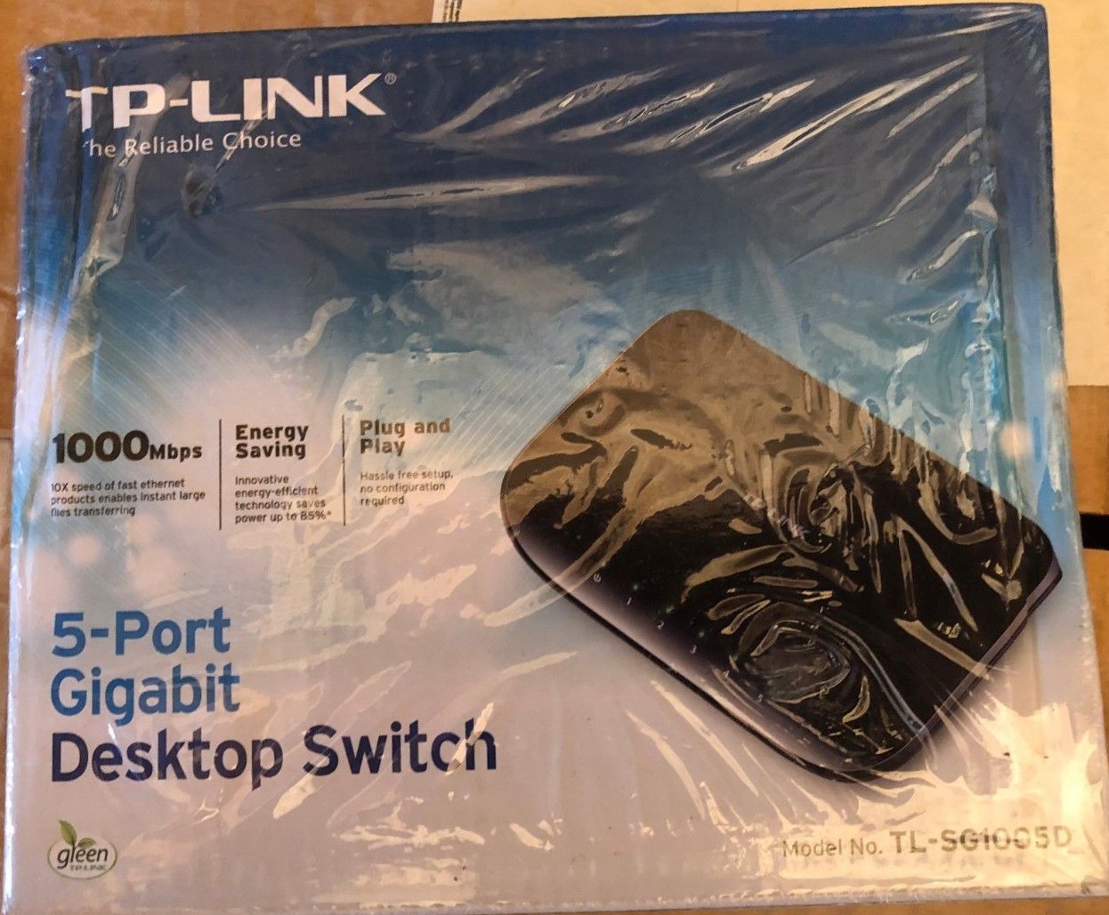 New TP-Link TL-SG1005D 5-Port Gigabit 10/100/1000Mbps Unmanaged Desktop Switch