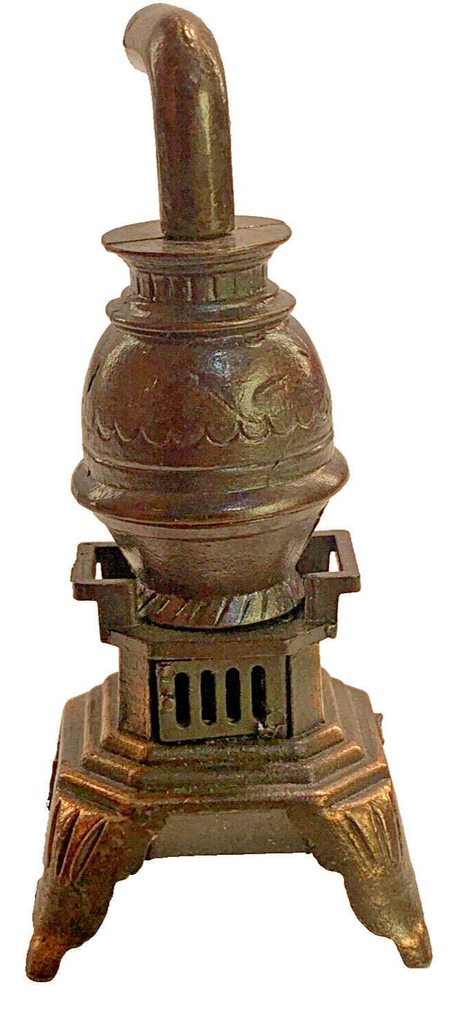 Vintage Die-Cast Pencil Sharpener Victorian Style Cast Iron Fireplace Stove PSC4