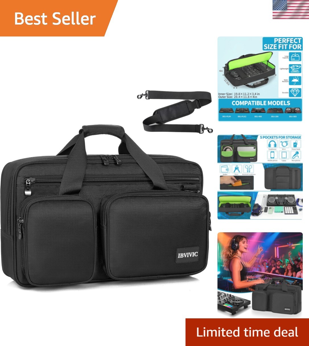 Compact and Portable DJ Controller Carrying Case for Perfect Travel Protection