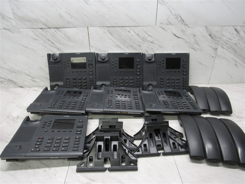 Lot of 7 Mitel Aastra 6867i SIP VoIP Phones w/Handset+Stand (IG-M98) tested!