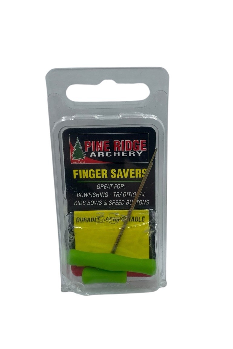 Pine Ridge Archery Finger Savers Bowstring Finger Guards Green - NEW