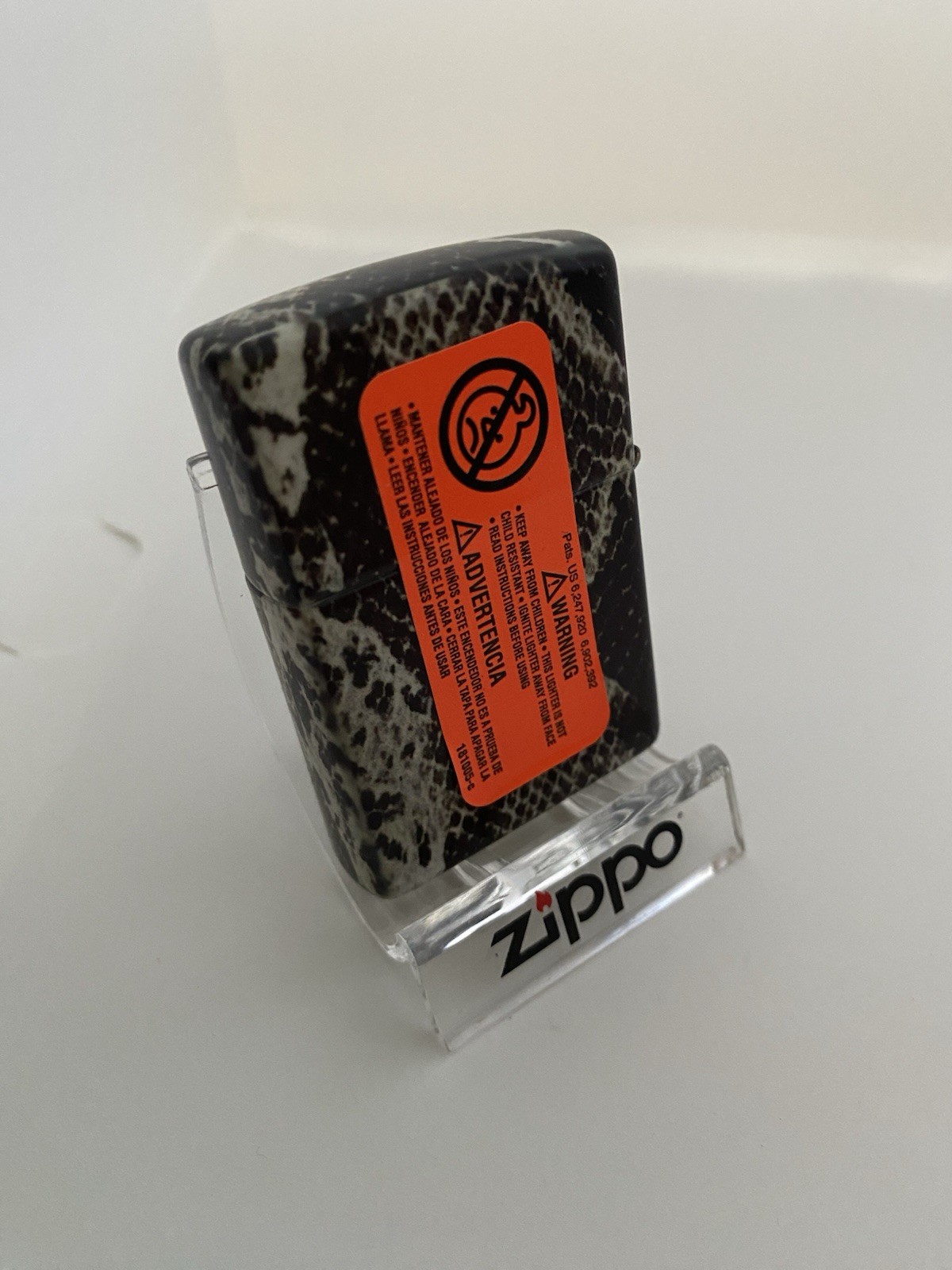 Zippo Snakeskin 540 Wrap On A 2022 Lighter
