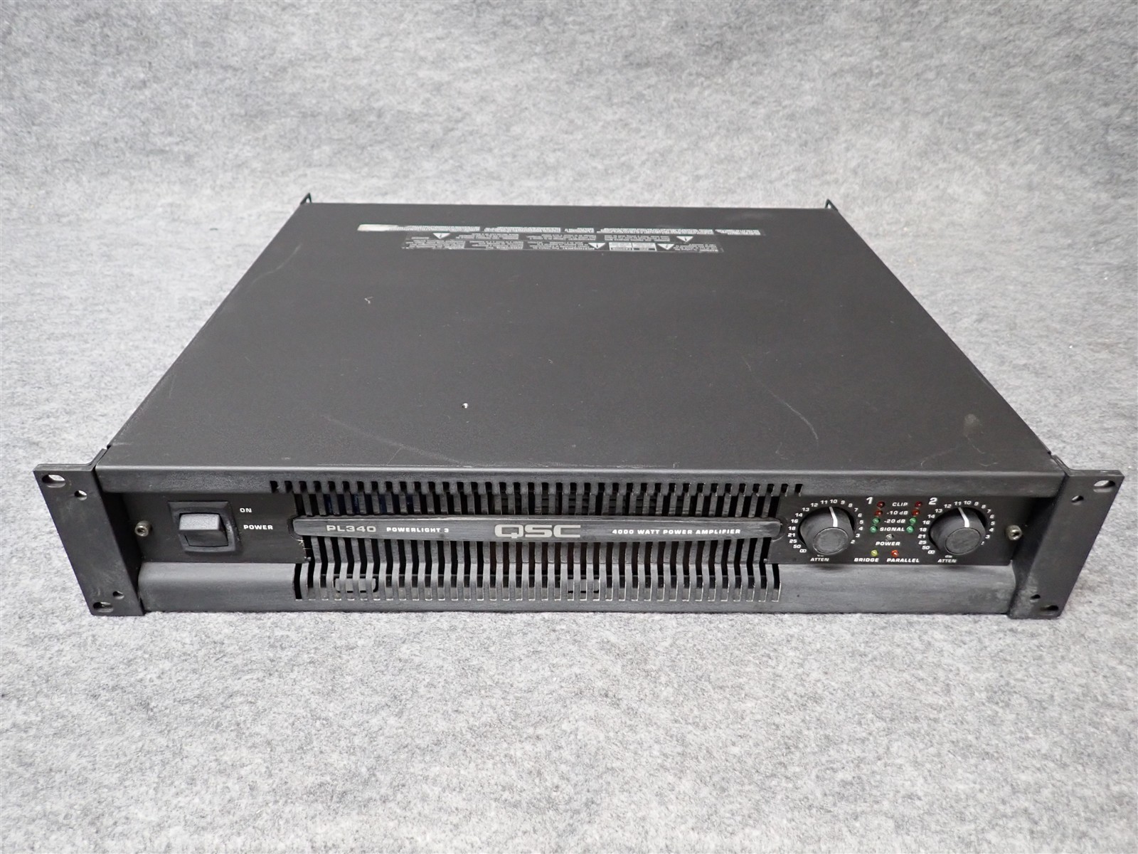 QSC PowerLight PL340 2 Channel Professional Power Amplifier 1350WPC (#44) (II5)