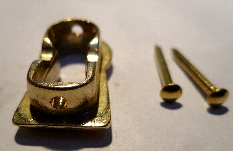 Polish Brass Keyhole Insert Cover Escutcheon NEW