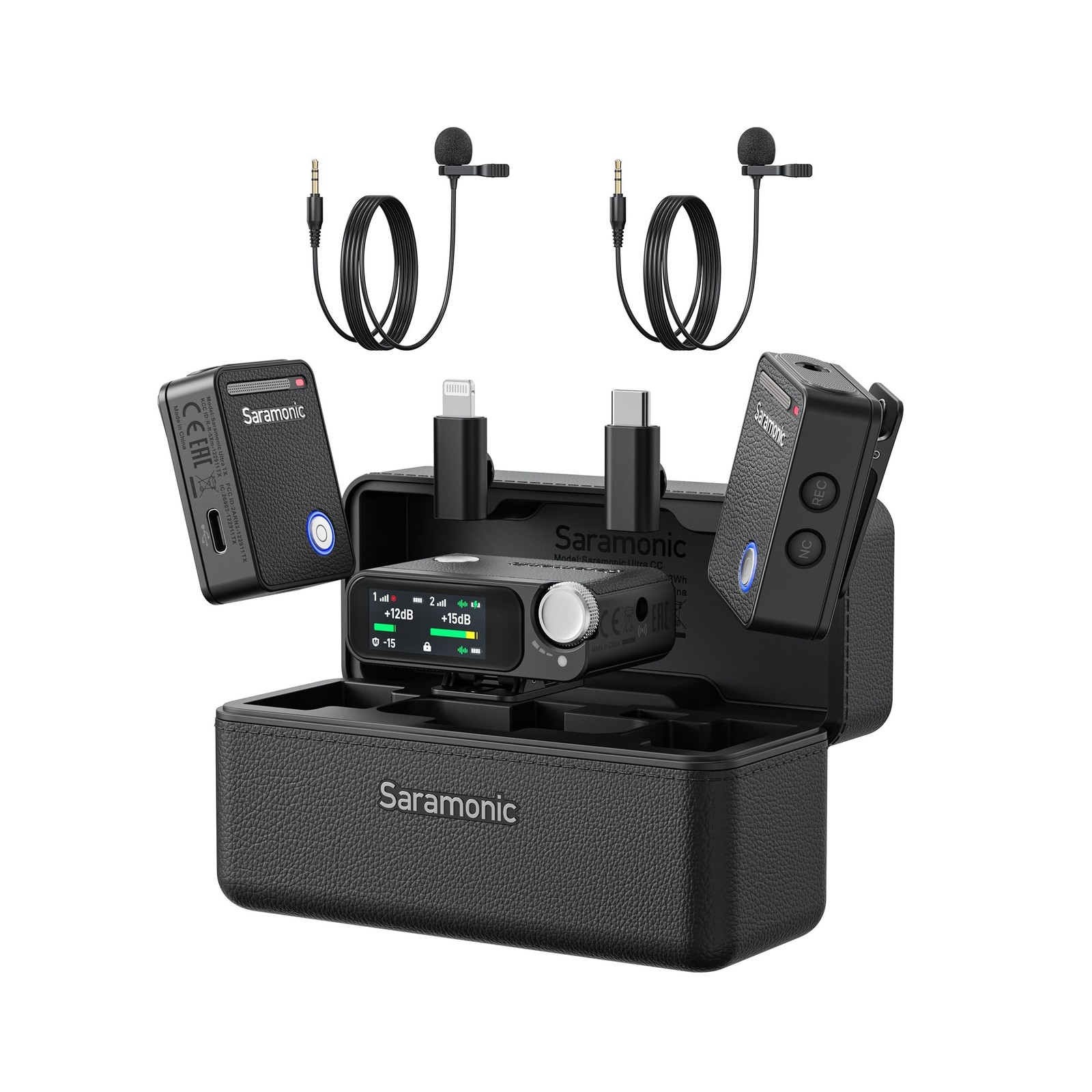 Saramonic Ultra | Wireless Lavalier Microphone, 32-Bit Float Recording, Timec...