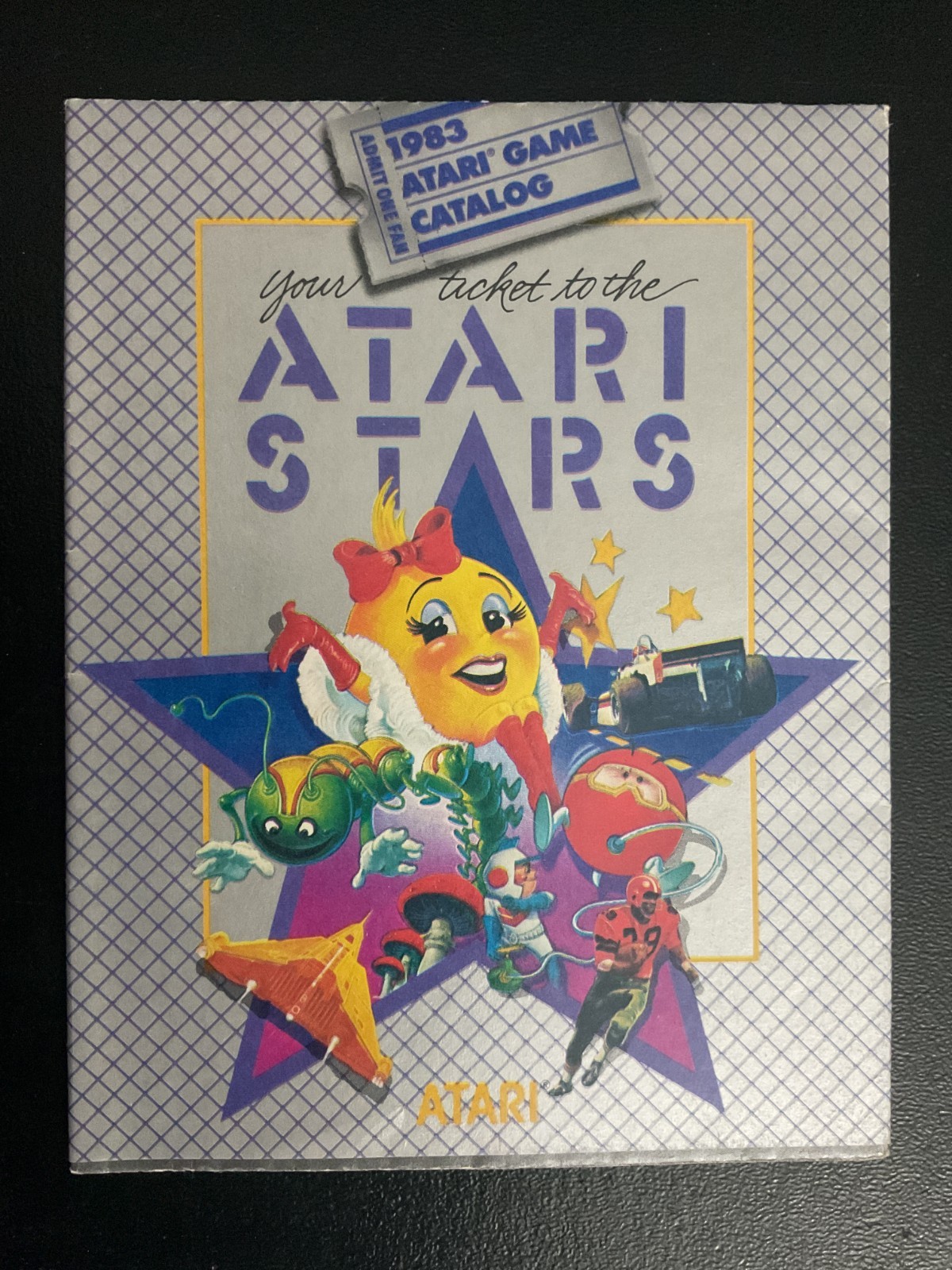 Atari Stars 1983 Game Catalog Atari 2600 Insert Poster Only