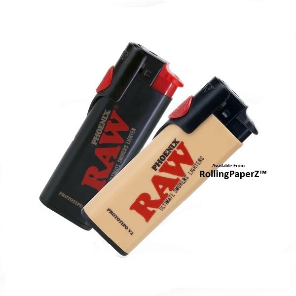 Both RAW Phoenix Lighters Version 1 and Version II Refillable/Reflintable/Poker
