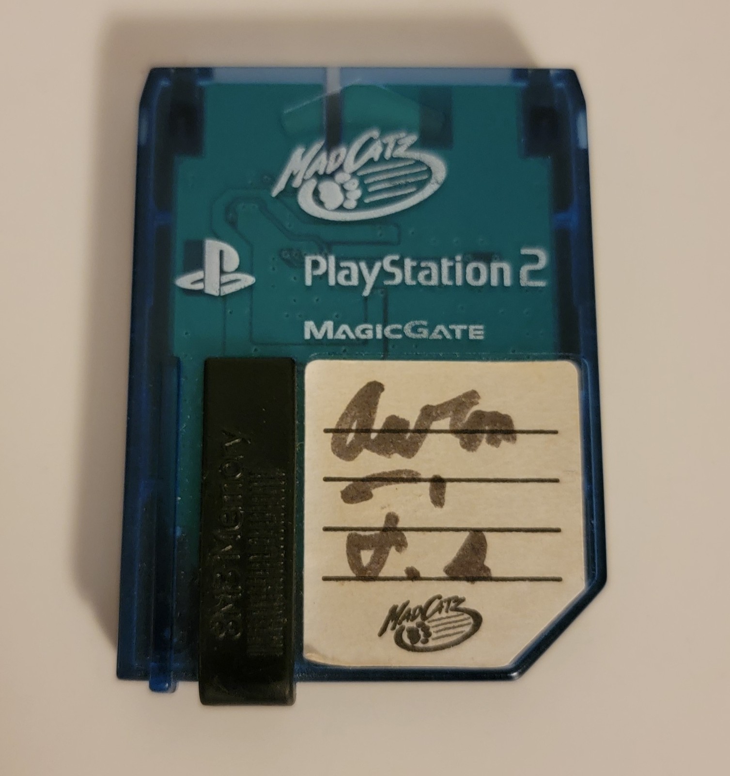 MadCatz Sony PlayStation 2 PS2 MagicGate Memory Card Blue 8MB