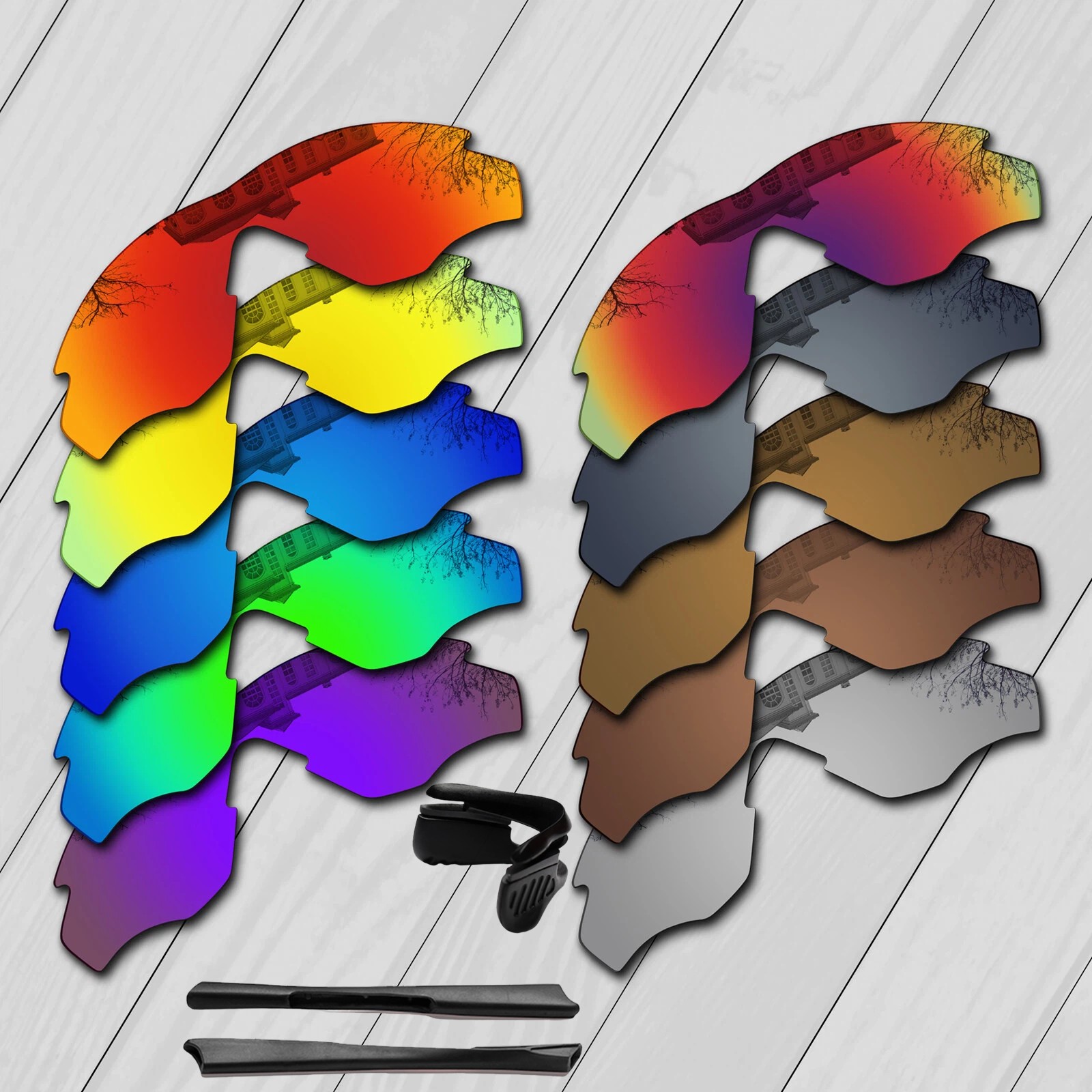 POLARIZED Replacement Lenses Rubber Kit For-Oakley M2 Frame XL OO9343 Multiple