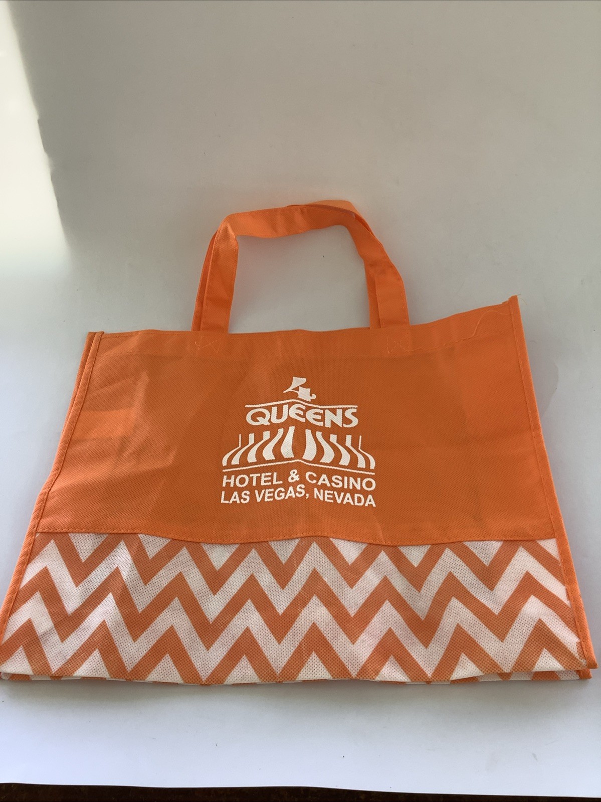 Four Queens Hotel & Casino Las Vegas Reusable Shopping Tote Bag Orange