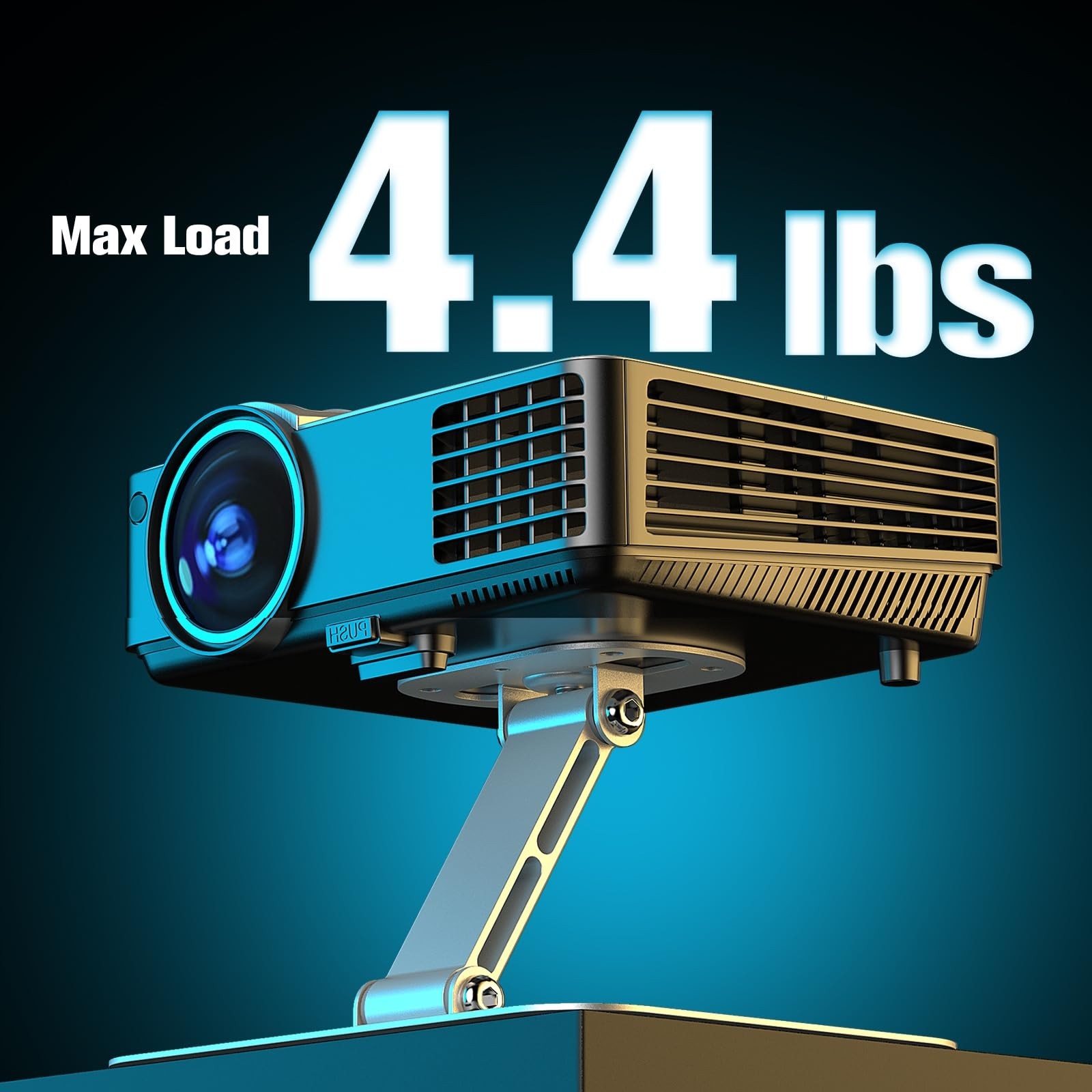 DAWASAPAT Adjustable Projector Stand with 1/4" Screw, Silver Ceiling Mount fo...