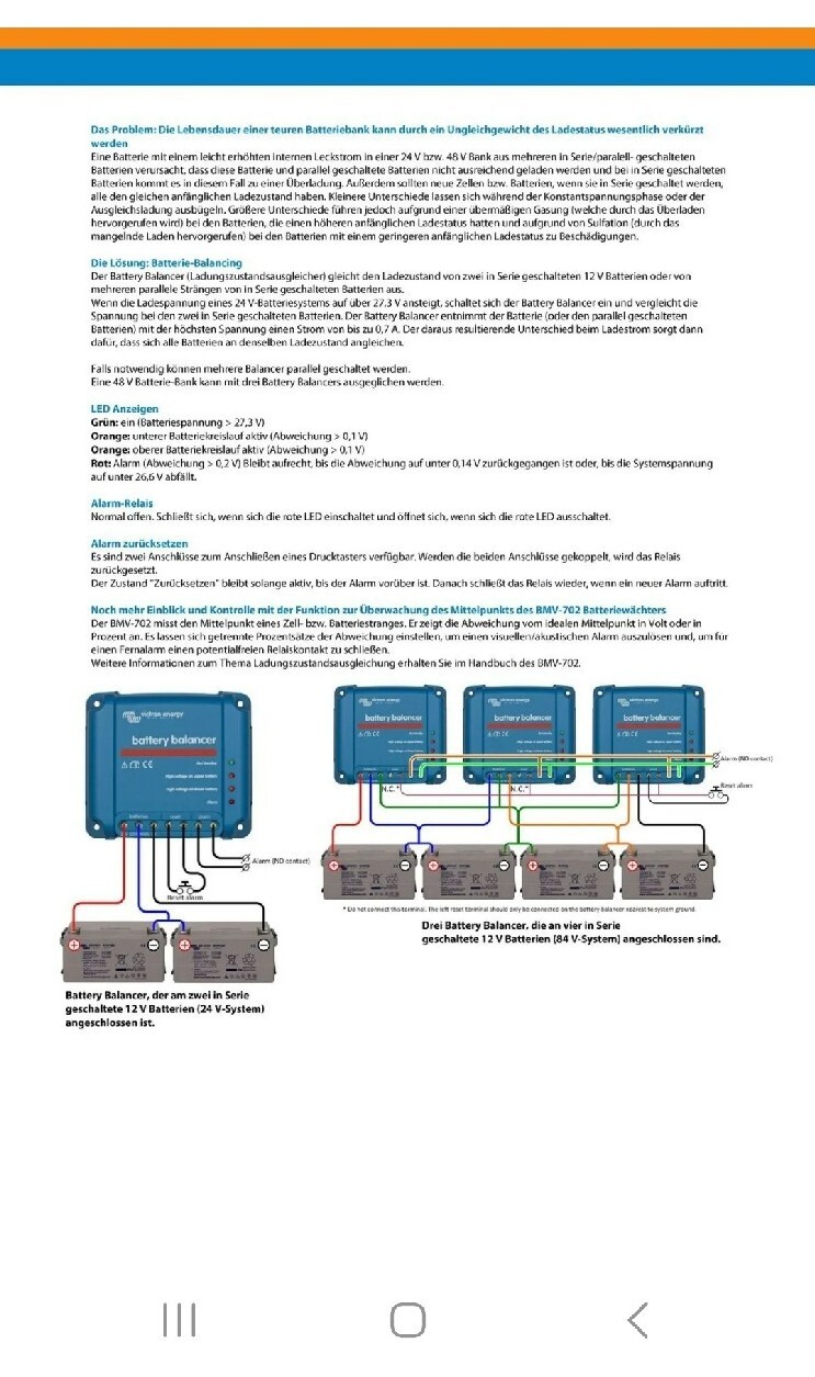 Batteries Balancer 12/24 V