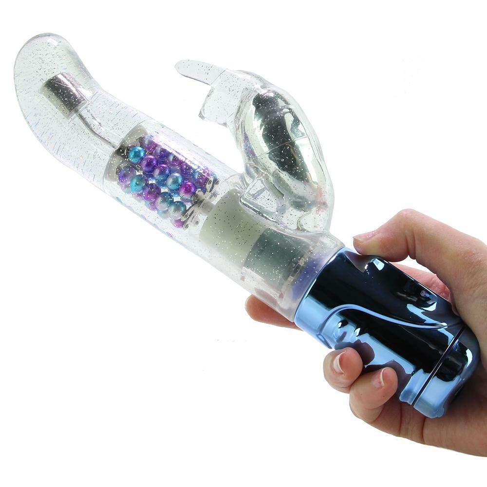Wireless Multi Speed Vibrating Rabbit Massager Beaded Rotating Vibe for Women