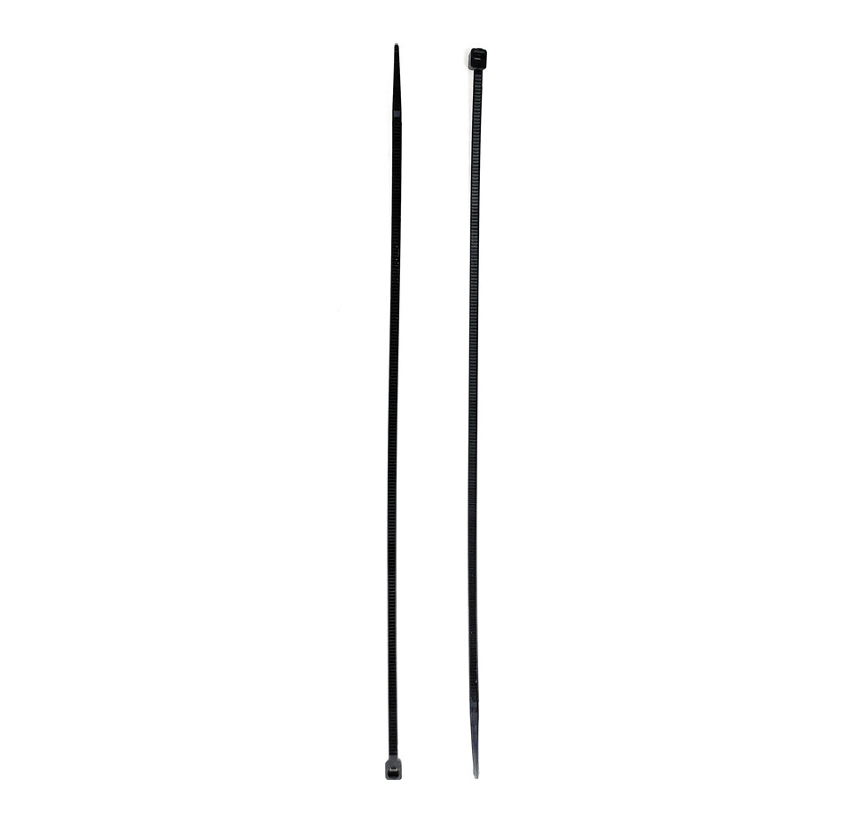 (1000) 8" Cable Ties (.095 Width) High UV Resistant Zip Ties 18# Tensile Black