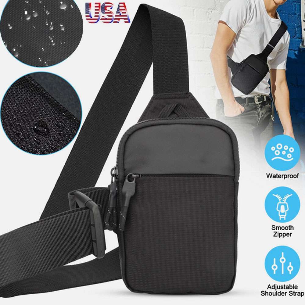 Waterproof Men Women Sling Bag Chest Cross Body Travel Sport Small Shoulder Pack