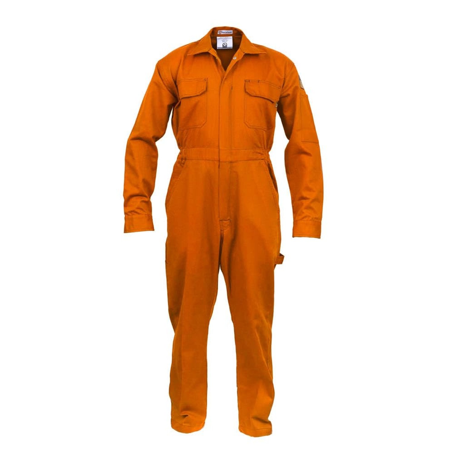 Flame Resistant FR Coverall - 88% C / 12% Nylon - 7oz Orange Medium