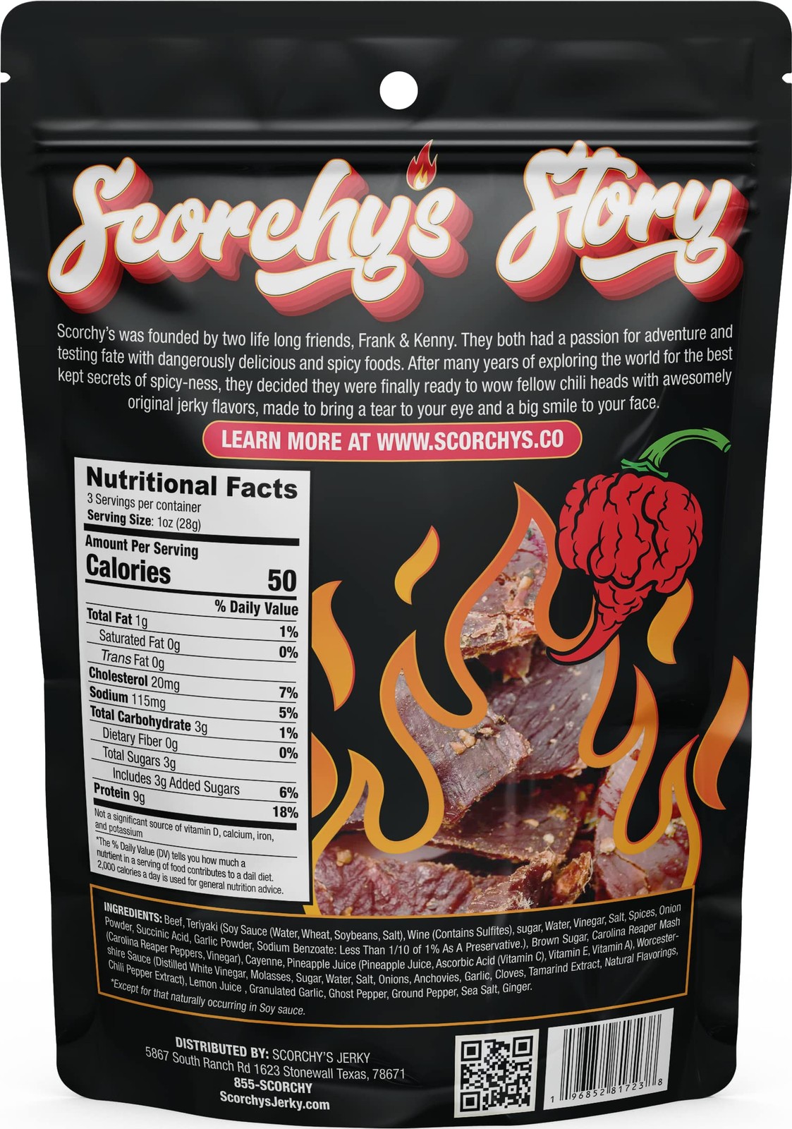 - Carolina Reaper Beef Jerky - Hand-Crafted Small Batch Jerky - Spicy High Pr...