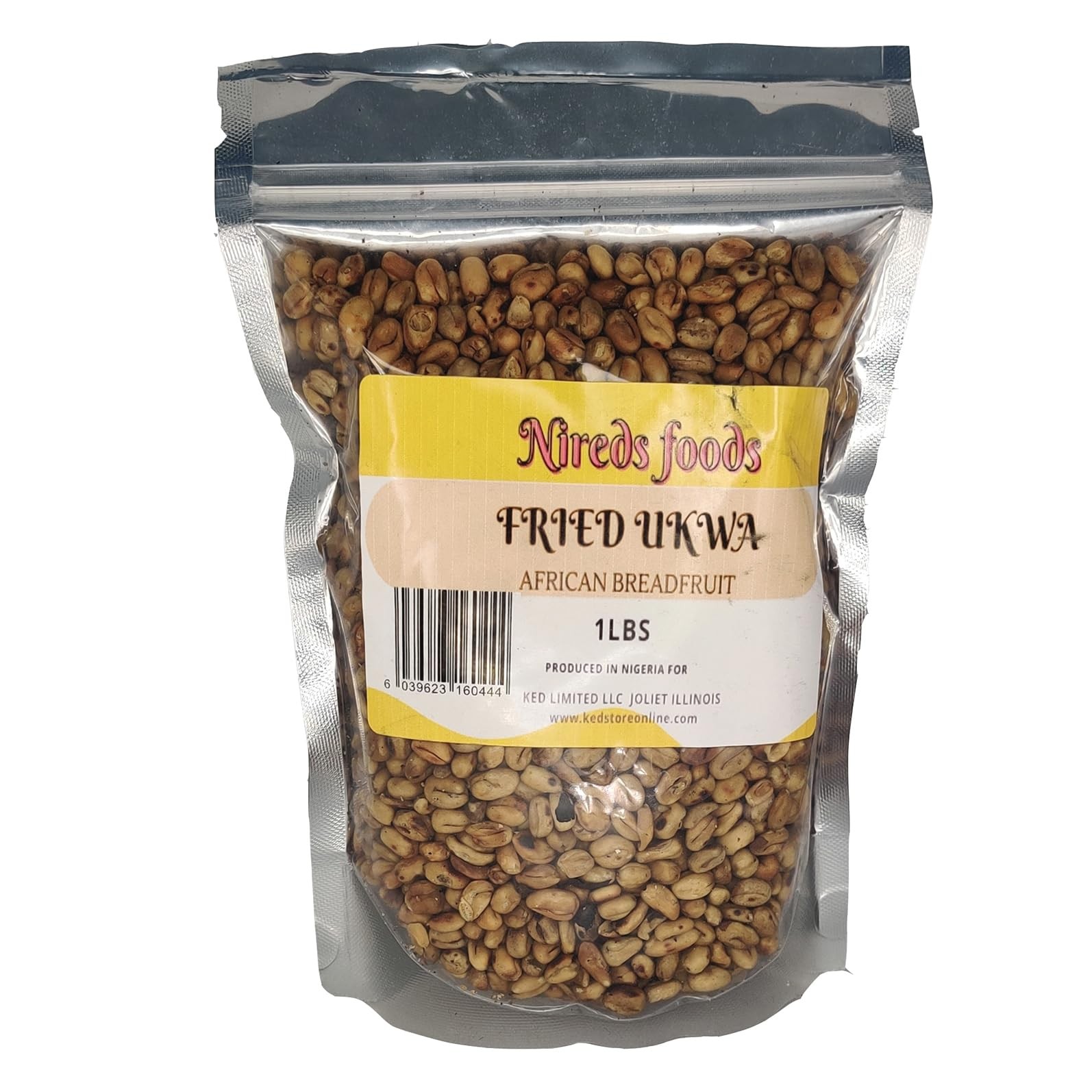Nireds Foods 1lbs fried Ukwa | African Bread Fruit (Clean and Delicious)|