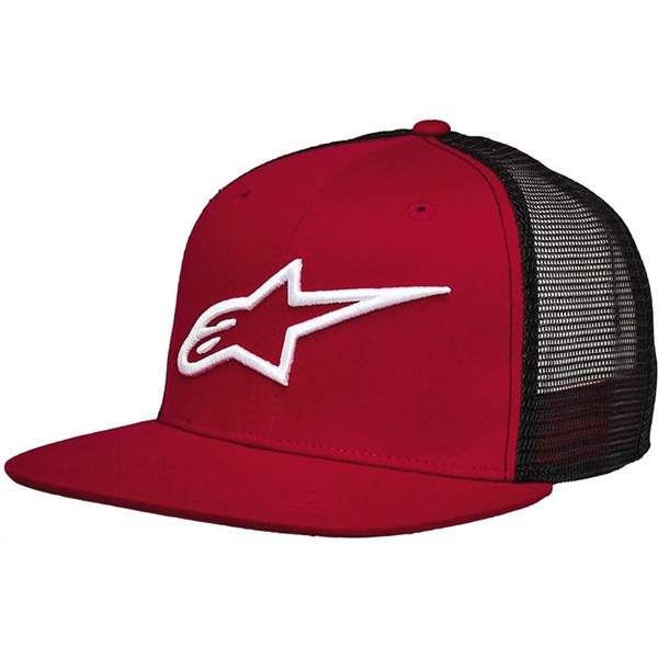 Alpinestars Corporate Snapback Trucker Hat | Red/Black