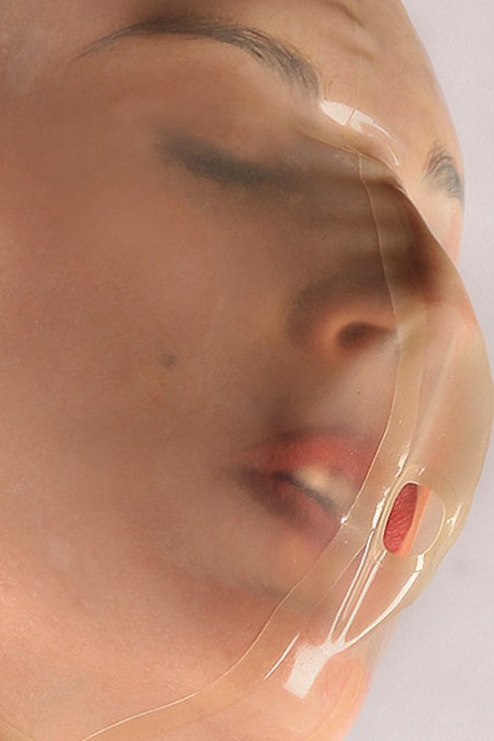 Latex Gummi Rubber breathing hole Mask Hood club wear customized 0.7mm #154-7