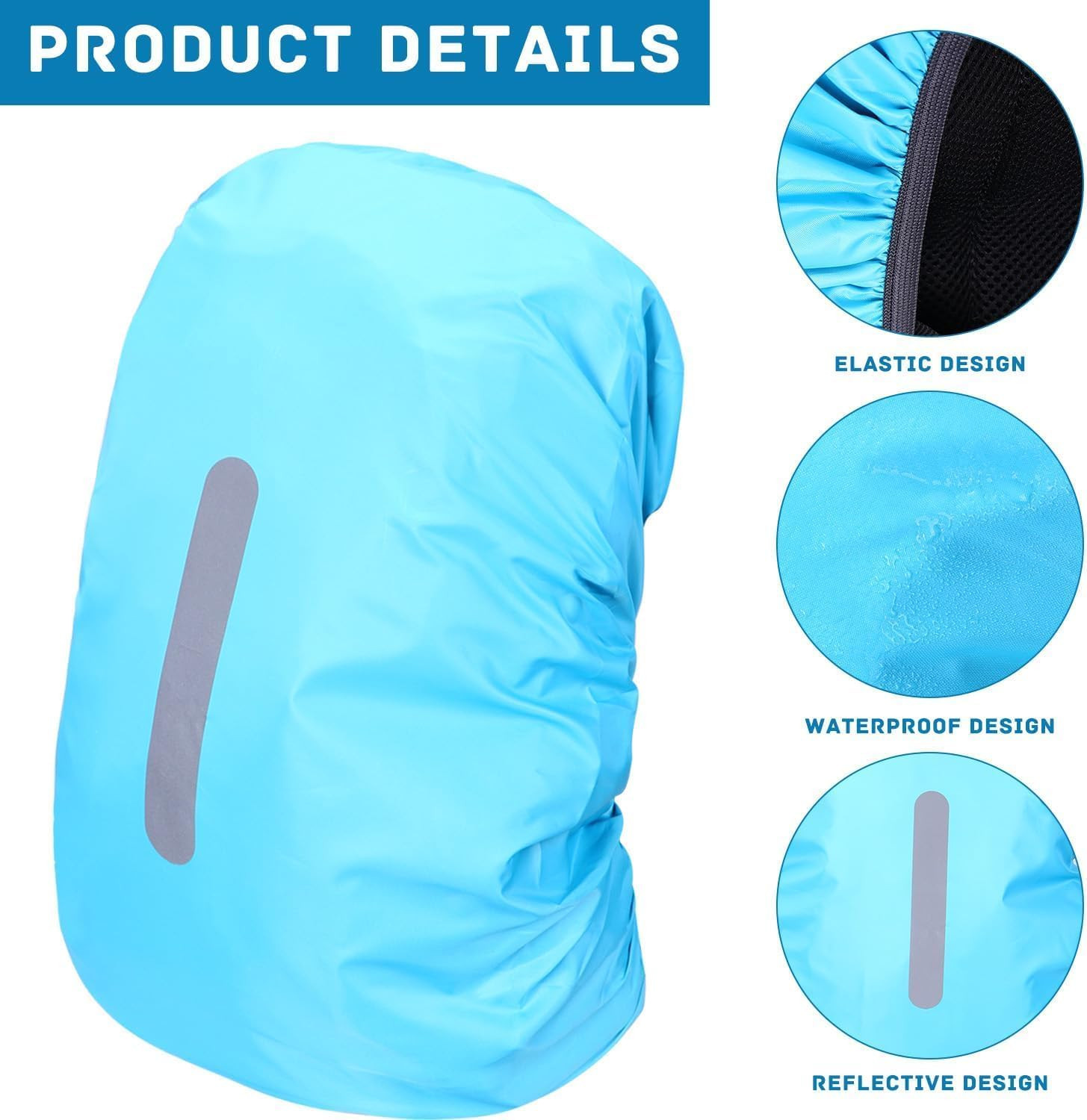 Backpack Rain Cover Waterproof Backpack Cover Rain Cover for Backpack with Refle