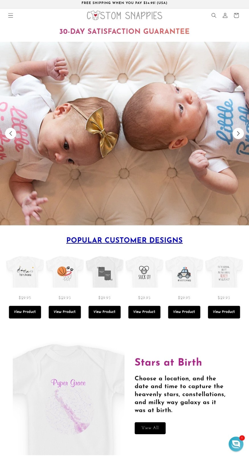 Gift Card Custom Pacifier & Snappies for Baby