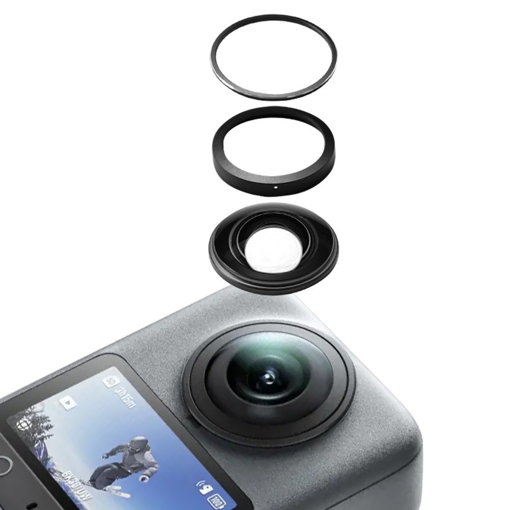 DJI Osmo 360 Camera Lens Optical Glass Repair Kit with Aluminum Alloy Rings-New