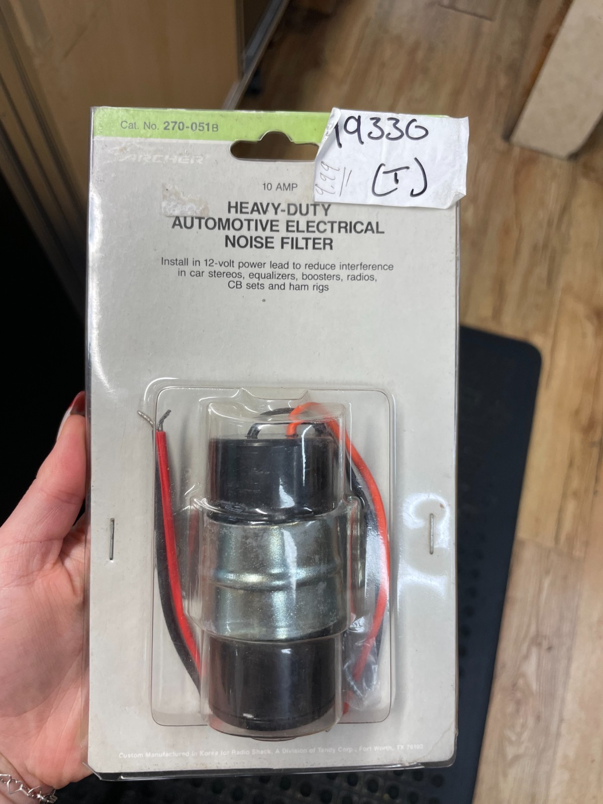 ARCHER ELECTRONIC AUTOMOTIVE NOISE FILTER # 270-051B 10 amp