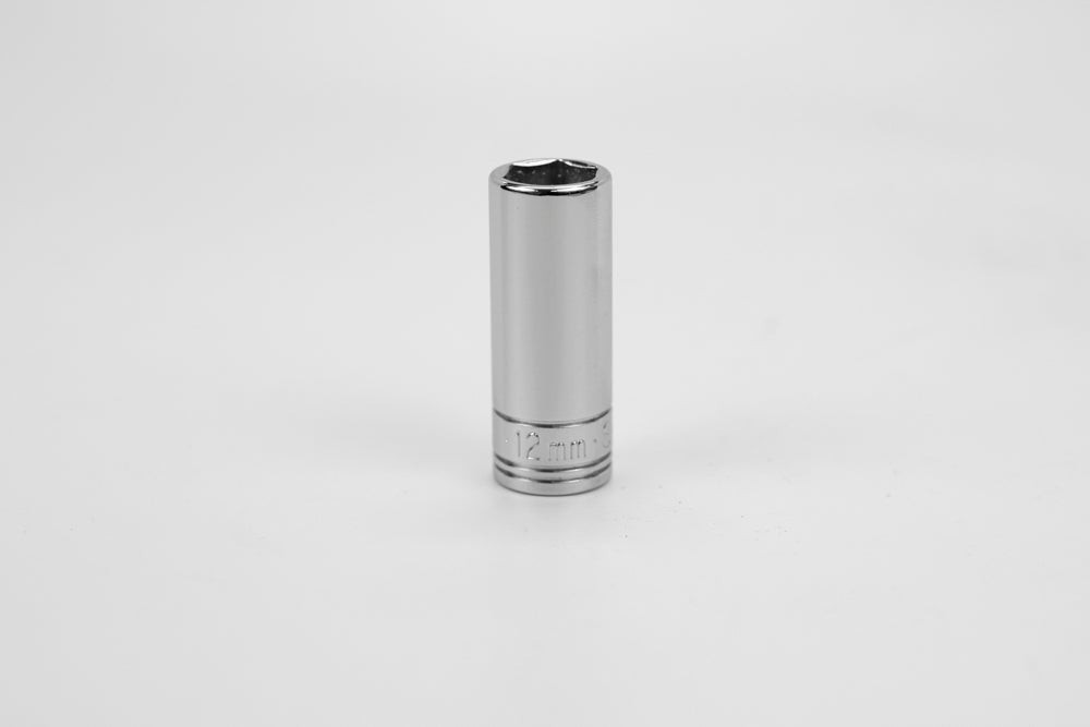 SK Tools 3/8In. Drive 6-Point Metric Deep Chrome Socket - 12Mm (8412)