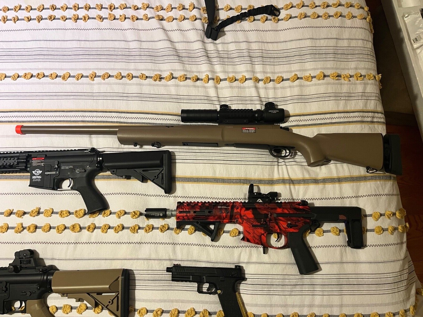 Airsoft Guns, BBs, vest, everything you need to play airsoft indoors or outdoors