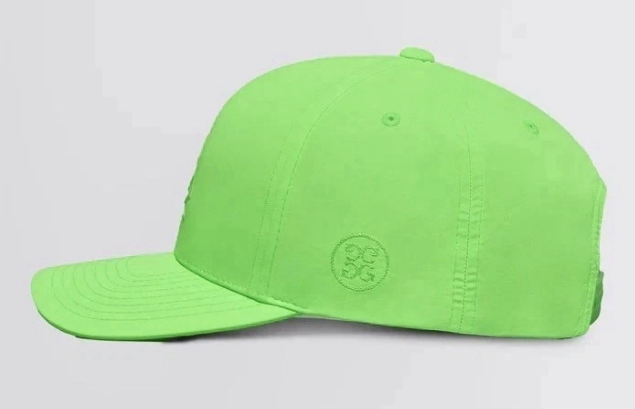 G/FORE Skull & Tees Logo Solid Lime Green Golf Hat snapback