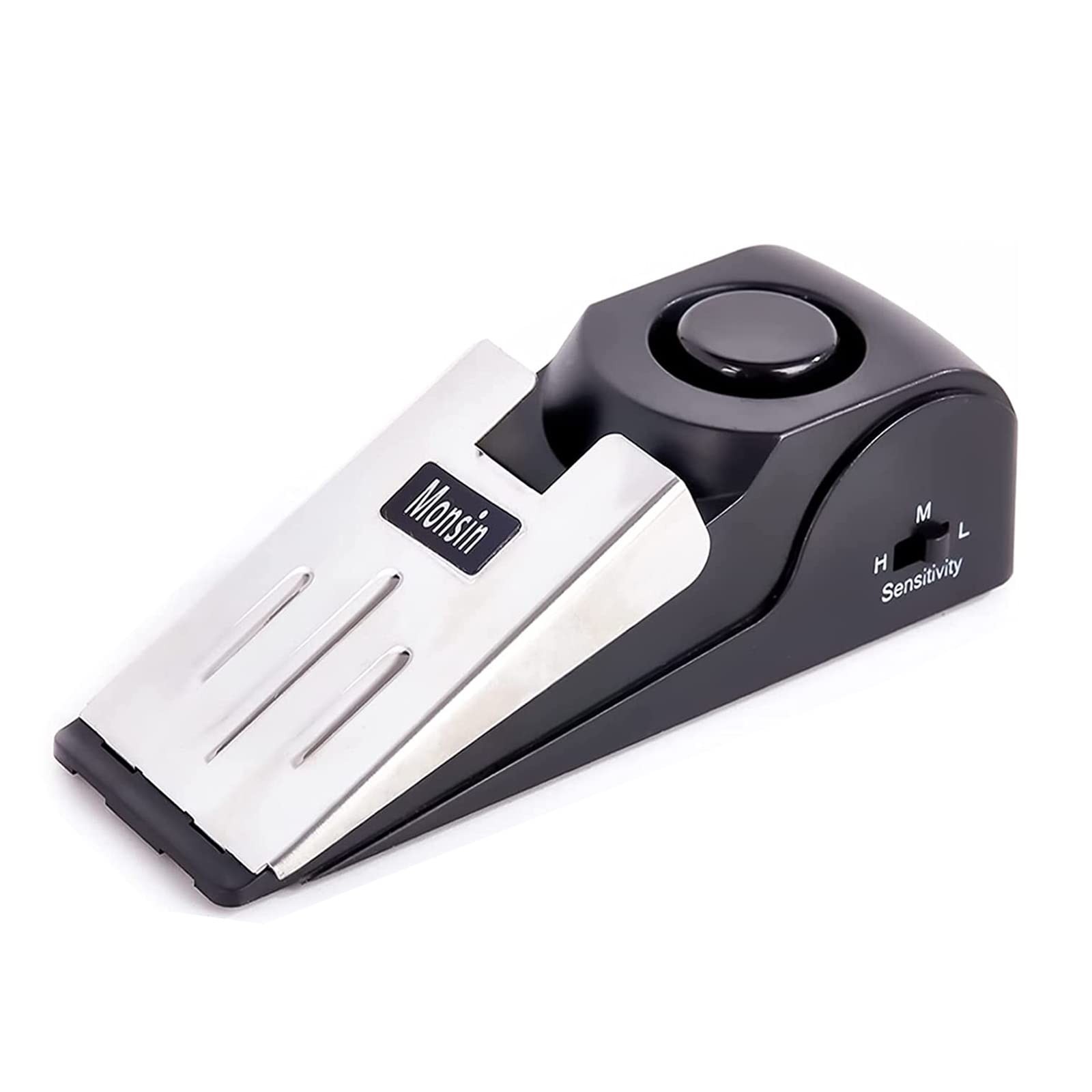 Door Stop Alarm, Stopper with 120DB Security Floor 1 Pack, Black