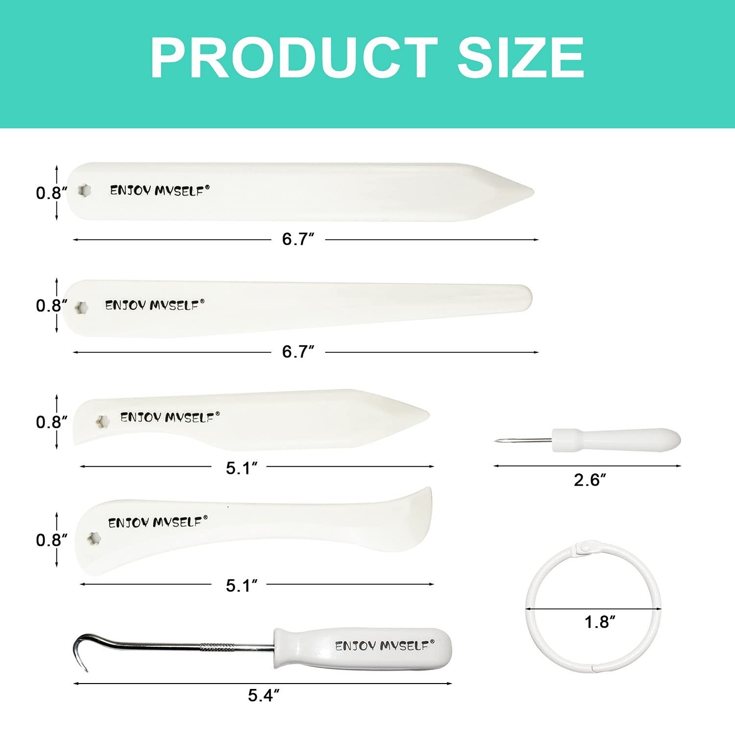7pcs Bone folder and Scoring Tool, Paper Folding Tool, Bone Origami Creaser f...