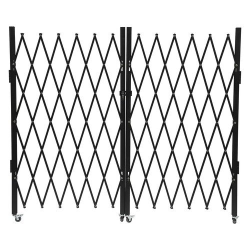 Double Folding Security Gate Expandable Barricade Gate Safety Barrier Door Gate