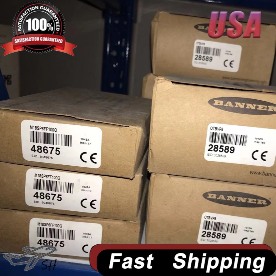 OTBVP6 1PC New Original BANNER Optical Touch Sensor PNP 10-30VDC In Box