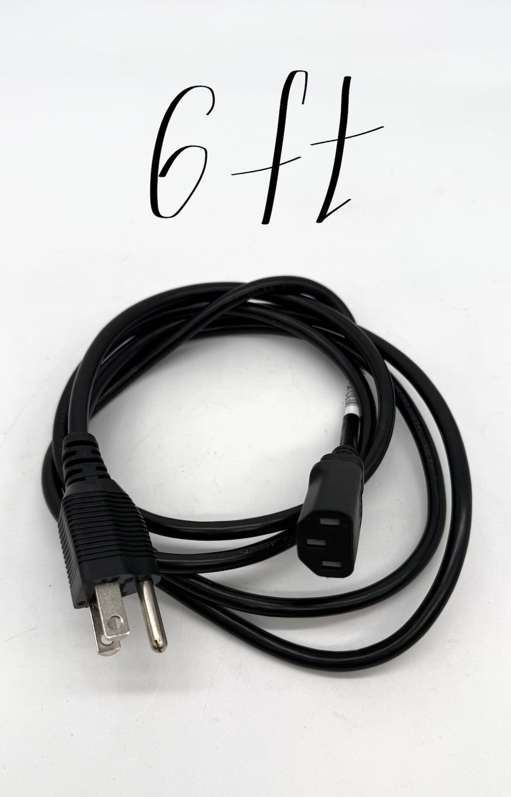 Apple 6ft Power Cord – OEM Quality Black Cable