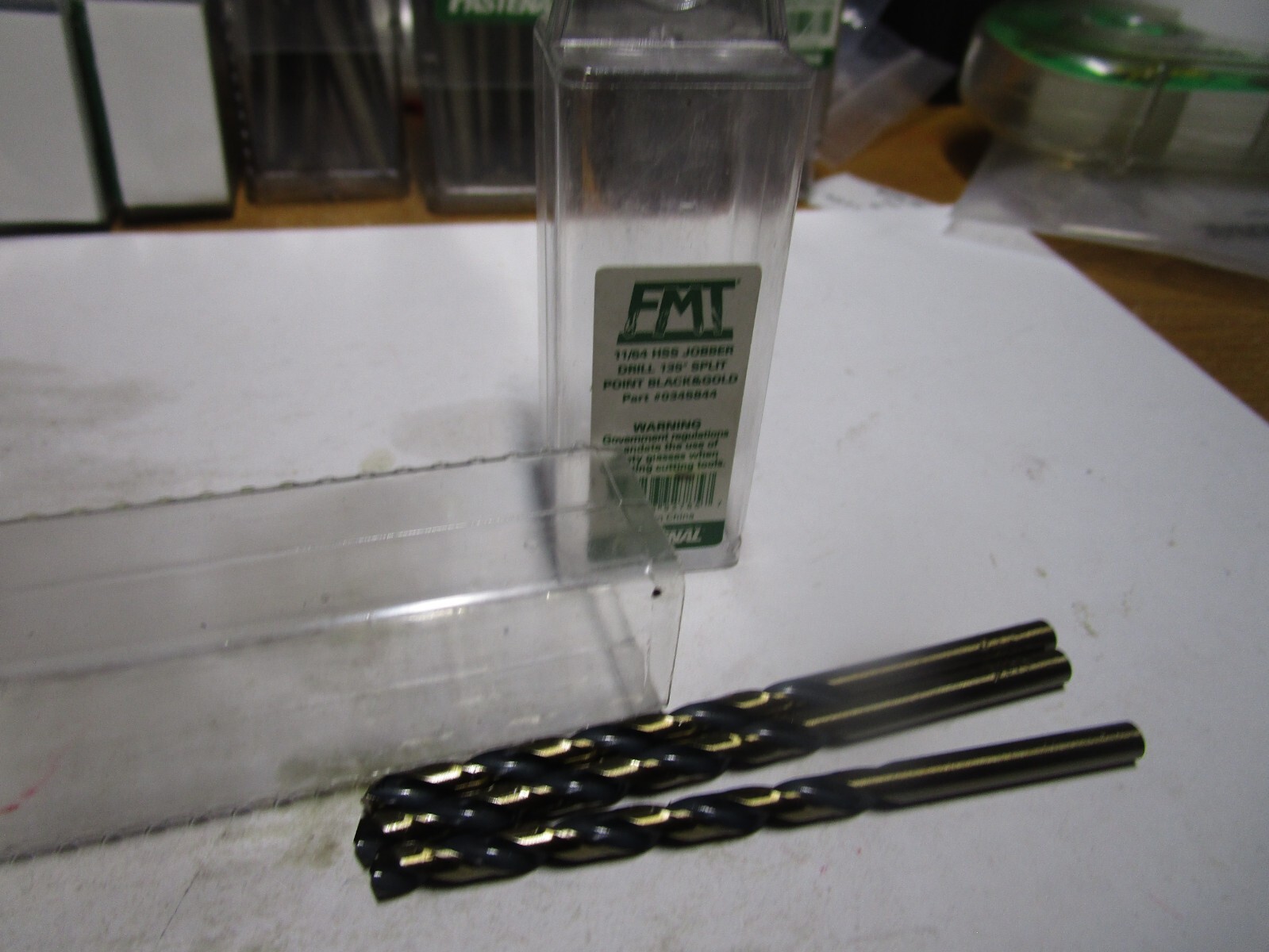 11/64" HSS 135° Split Point Black and Gold Finish ORMADUS® Jobber Drill QTY 3